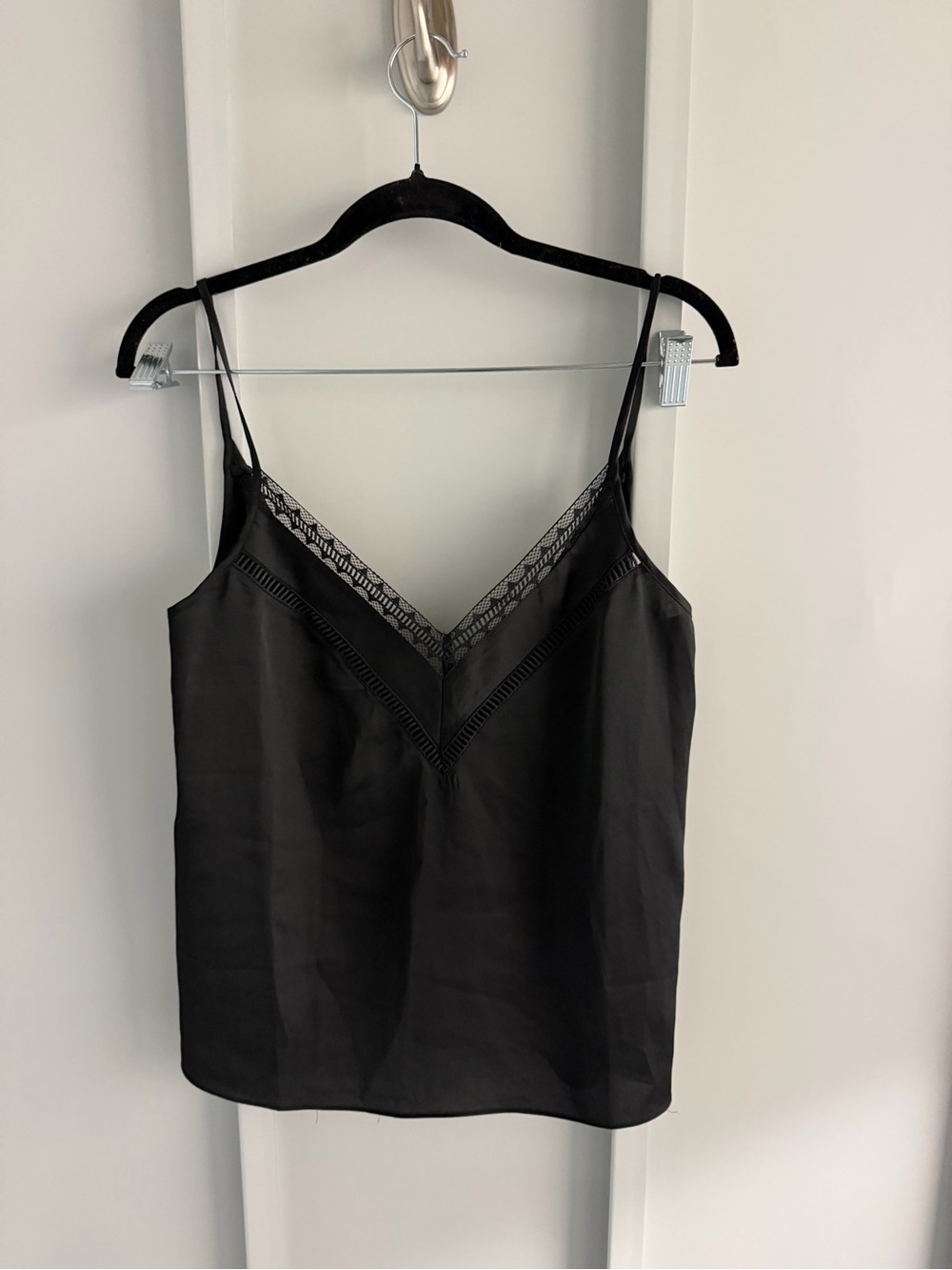 Etam Black Lingerie-Style Camisole with Lace Detail - Size Small Like new - Picture 11 of 11